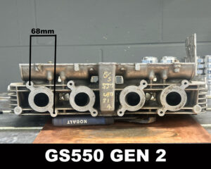 This photo shows the Suzuki GS550 Gen 2 cylinder head. 