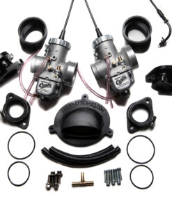 This picture shows everything included in Murray's Triumph America Speedmaster 790 and 865 Carburetor Kit.