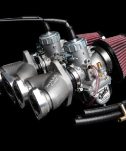 Murray's Suzuki GS750 performance dual VM34 carburetor kit is an upgrade to the OEM Stock carbs for the motorcycle.