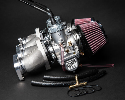 Murray's Yamaha XJ550 performance dual VM34 carburetor kit is an upgrade to the OEM Stock carbs for the motorcycle.