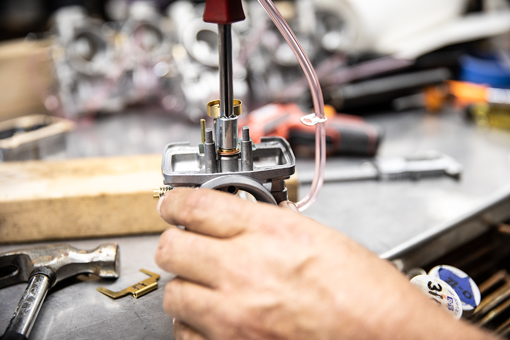 Removing A Mikuni VM Float Pin Needle Seat Murrays Carbs