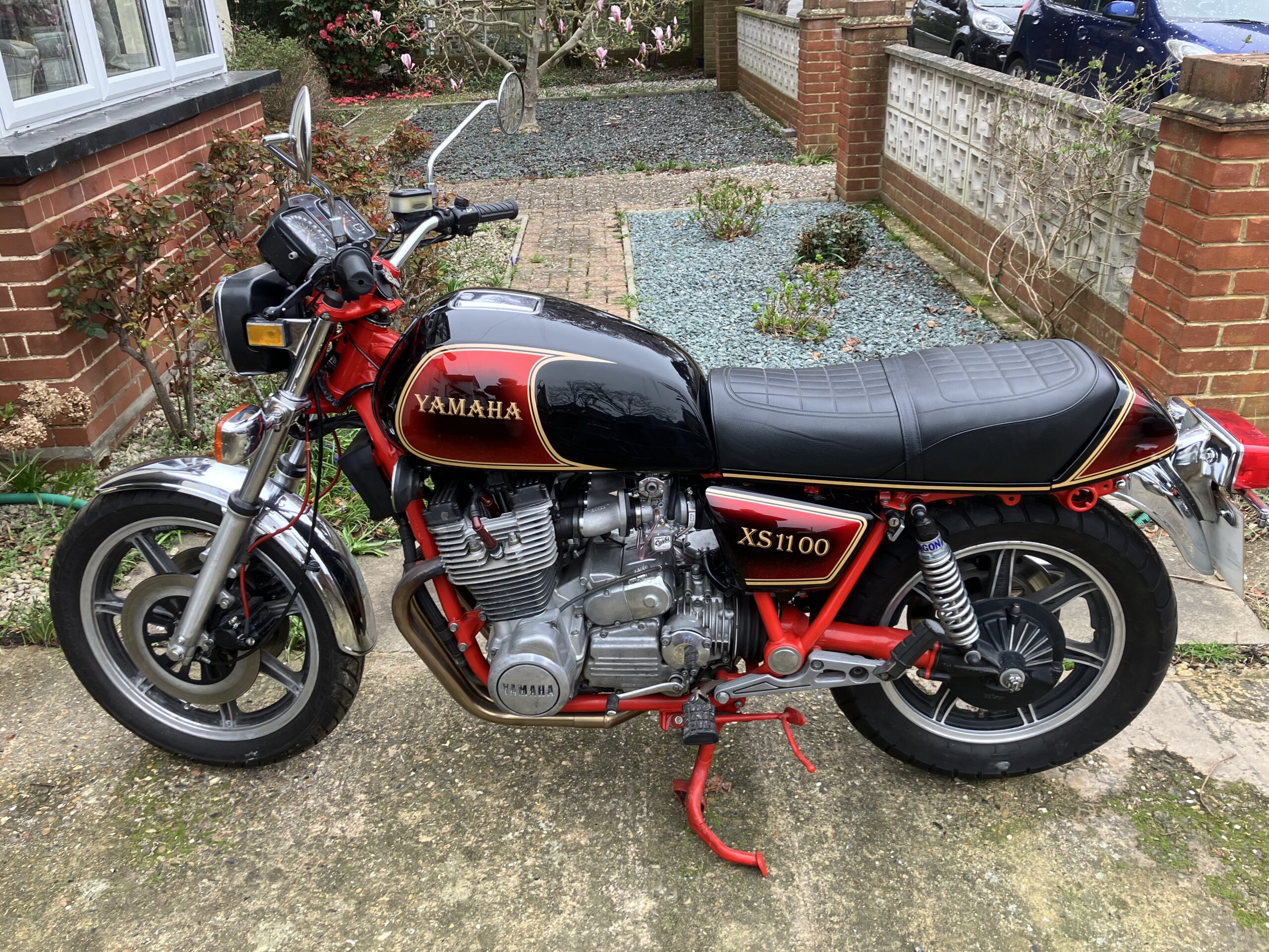 1981 Yamaha XS1100 with Murray's Carburetor Kit installed in the United Kingdom.