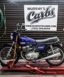 Murray's personal Yamaha TX500. Murray prefers the stock air box option.