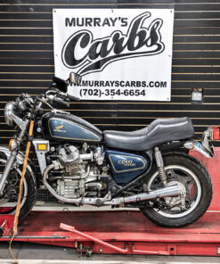 One of Murray's personal CX500 motorcycles with his signature stock air box Mikuni Carburetor Kit.